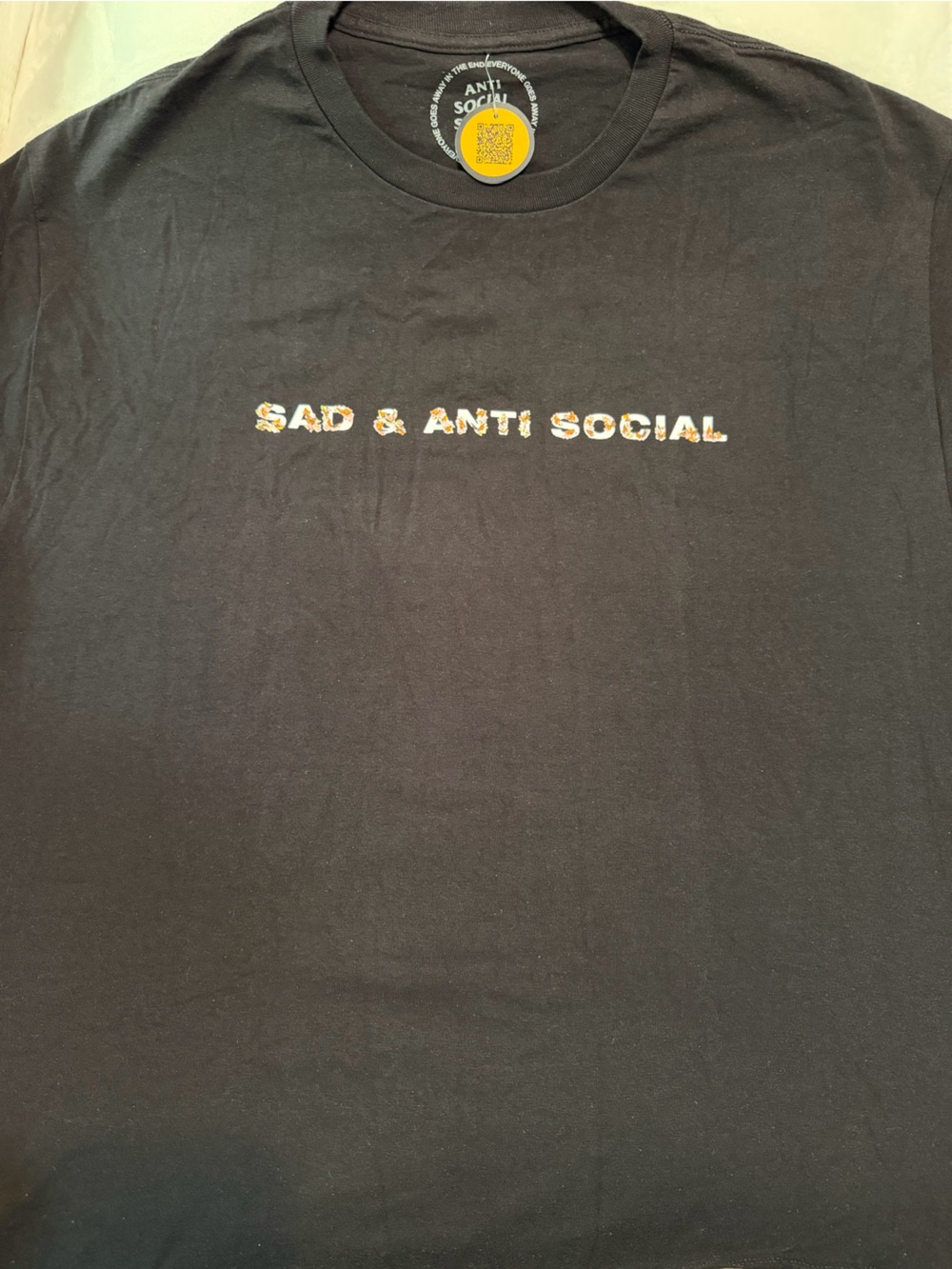 Anti Social Social Club Black Tee with Small Front Logo xxl